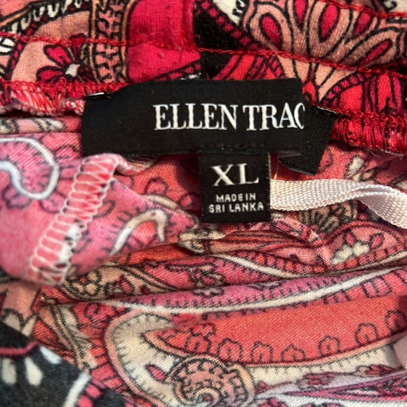 TWO PIECE P’J SET RED WHITE STAG LONG SLEEVE TOP L DRAWSTRING ELASTIC BOTTOMS XL - Picture 6 of 8